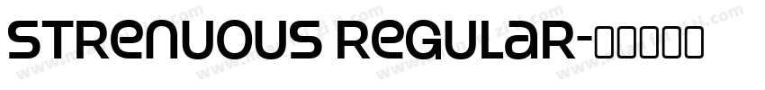 Strenuous Regular字体转换
